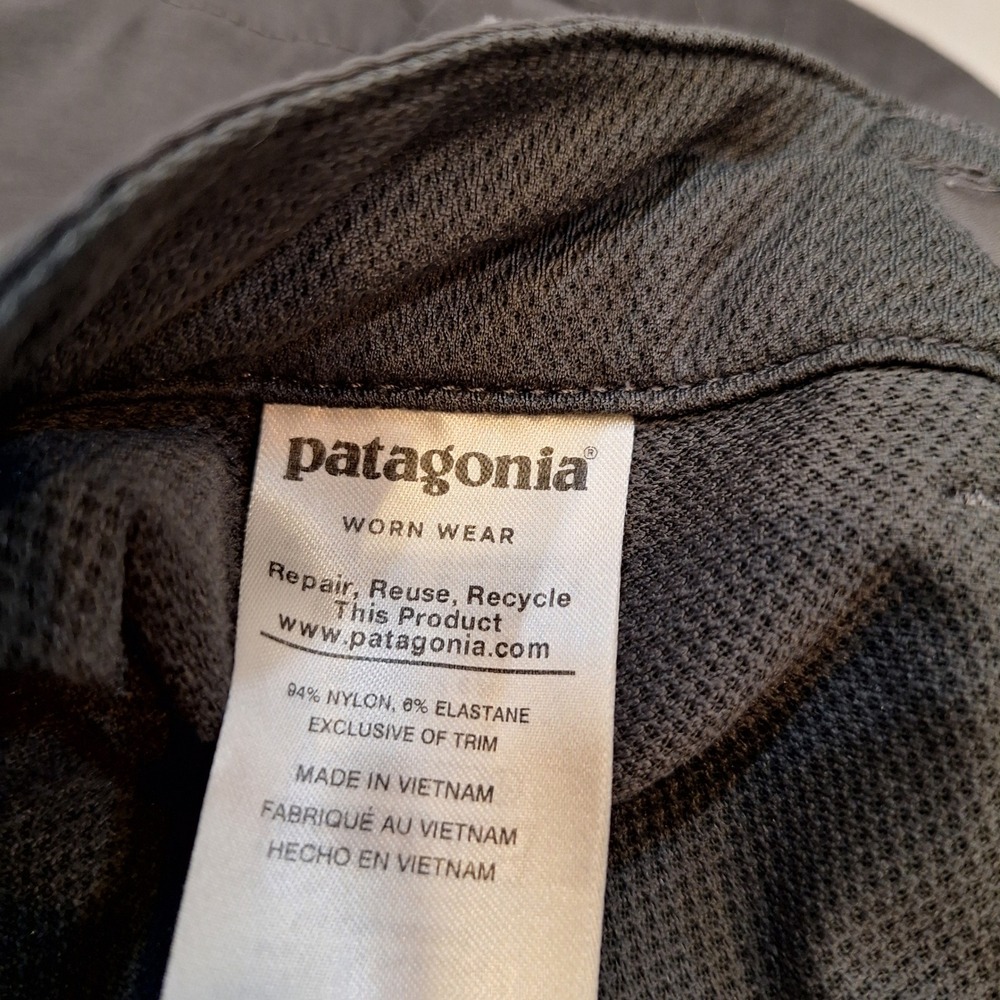 Patagonia Hiking Shorts Wom Sz 2 Gray Nylon Stretch Worn Wear‎ Outdoor 4" inseam - Picture 4 of 11
